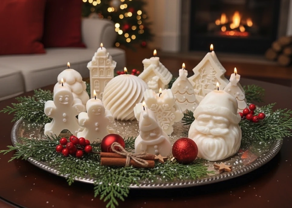 świece zapachowe sojowe święta nastrój